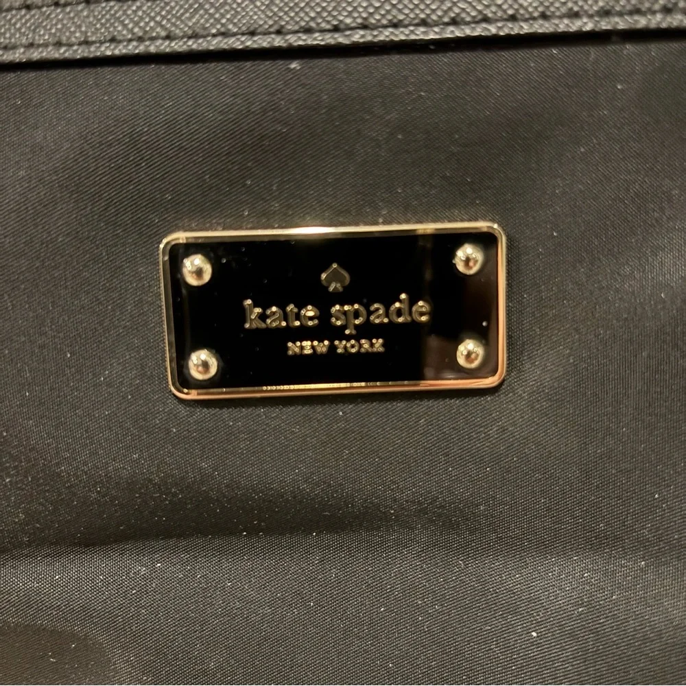 Kate Spade zip nylon cosmetic bag